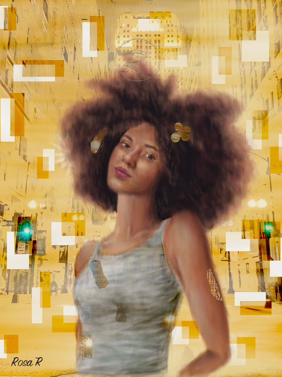 This image features a digital painting titled 